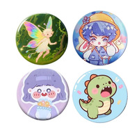Insigne de bouton d'épingle en fer blanc imprimé par sublimation boutons d'épingle personnalisés pour vêtements