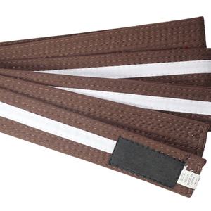 Sabuk Bela Diri Kustom Warna Kuning dan Hijau/Sabuk Taekwondo/Sabuk Bergaris Warna - Product Image 2