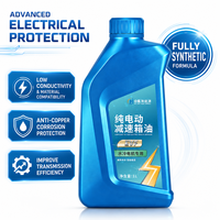 Huile pour engrenages EV à faible viscosité personnalisée OEM avec protection en cuivre pour réducteurs de moteurs électriques secs refroidis à l'eau haute vitesse 1L