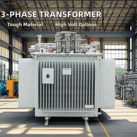 Transformateur à enroulement en cuivre 100 kVA 200 kVA 300 kVA, transformateur immergé dans l'huile 315 kVA 400 kVA 500 kVA, prix