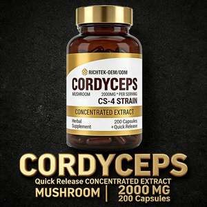 Hoogwaardig supplement kruidenextract 3000mg <span class=keywords><strong>Cordyceps</strong></span> Sinensis <span class=keywords><strong>extract</strong></span> capsule - Product Image 3