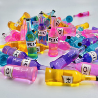 Mini-bouteilles de boissons de simulation de styles variés, petites bouteilles de vin phosphorescentes, jouets alimentaires miniatures, accessoires DIY en résine époxy