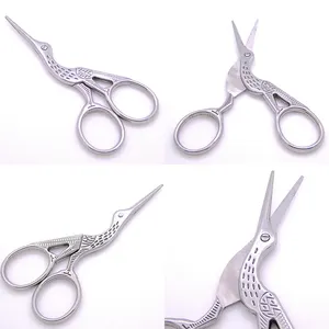 11.5 Cm Large Stainless Steel Crane Bird Stork Scissors Sewing Embroidery Tailor Dressmaker Scissors Shears