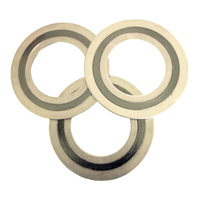 Joint en acier inoxydable 316 à haute température, enroulé en spirale, avec bride métallique, pour applications de tuyauterie, pression 0-1,2 Mpa, résistant au feu