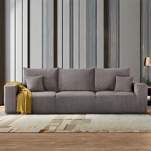 Divano letto con cuccette componibile divano letto 3 posti Grey divano <span class=keywords><strong>da</strong></span> salotto in velluto a coste convertibile in spugna componibile divani Chaise Home - Product Image 1