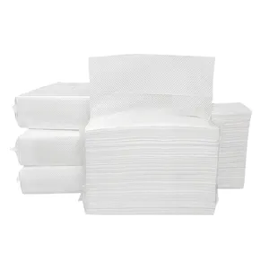 Offre spéciale pâte de bois recyclée 20x20CM C serviette en papier pliable papier à main papier de toilette imprimé
