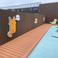 Revêtements muraux extérieurs en composite bois-plastique (WPC) co-extrudé, imperméables, modernes, à rainures creuses, pour la décoration de façades de maisons, usage extérieur domestique