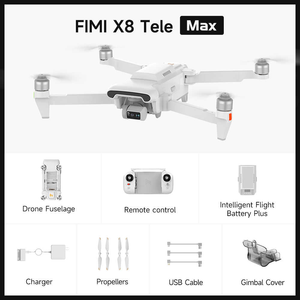 Drone FIMI X8 Tele Max original avec double caméra, distance de 20 km, drone GPS professionnel, double caméra, enregistrement vidéo <span class=keywords><strong>4K</strong></span> mégapixels - Product Image 6