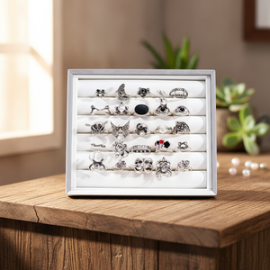 Vendita calda accatastamento anelli per gli uomini e le donne regolabile luna fiore di serpente in lega di strass gioielli di tendenza moda all'ingrosso - Product Image 3