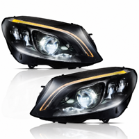 Conjunto de Faros LED para Mercedes-Benz Clase C W205 2015-2020, Proyector Multihaz, Luz Alta y Baja, OEM, Venta al Por Mayor de Fábrica