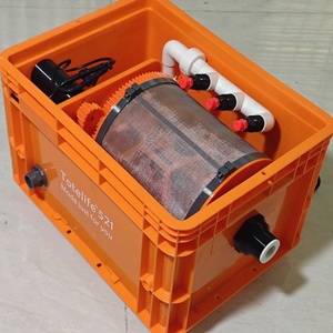Microfiltro <span class=keywords><strong>a</strong></span> Tamburo Rotante Compatto con Lavaggio Automatico, Rete in Acciaio Inox 200 Mesh per Piccoli Stagni Koi e Acquacoltura - Product Image 2