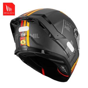 Casque intégral MTHELMETS THUNDER 4 SV certifié ECE/DOT, spoiler aérodynamique en ABS, unisexe adulte, fermeture rapide, état neuf - Product Image 3