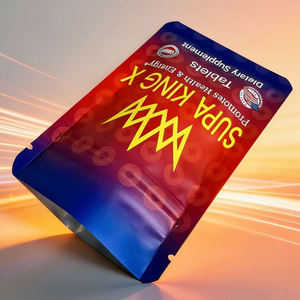 ถุงพลาสติกแบบกำหนดเอง ถุงมายลาร์ขนาดเล็กแบบปิดผนึกได้ ถุงซิปล็อคแบบปิดผนึก 3 ด้าน สำหรับบรรจุภัณฑ์อาหารเสริม - Product Image 3