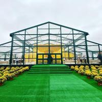 Tente Atrium ZC à structure en aluminium, capacité 700 personnes, quatre saisons, imperméable, ignifuge, pour mariages et événements en plein air