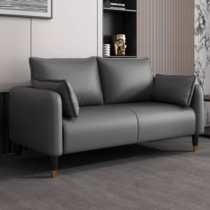 Canapé de négociation professionnel moderne et luxueux, rectangulaire, avec structure en bois, revêtement en cuir synthétique et garniture en mousse, idéal pour villa et salon - Product Image 1