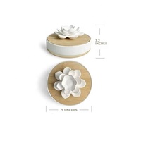 Diffuseur de roseaux à fleurs en céramique écologique personnalisé Forme de bouteille Parfum de maison Désodorisant en porcelaine Roseau parfumé