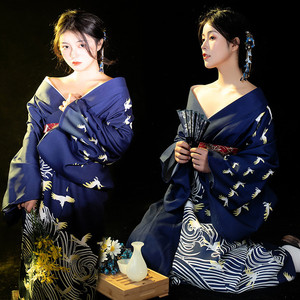 2025 Kimono mujer japonés tradicional Yukata <span class=keywords><strong>Haori</strong></span> Kimonos Cosplay blusa vestido de fiesta moda femenina ropa de fotografía - Product Image 5