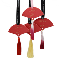 Désodorisants de voiture portables en papier à évaporation naturelle, personnalisables avec logos, parfums colorés, vente en gros