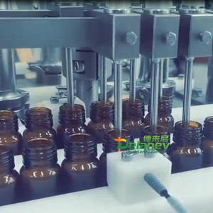 자동 PLC 제어 하이 퀄리티 플라스틱 유리 병 산업 병 시럽 구강 액체 충전 기계 - Product Image 2