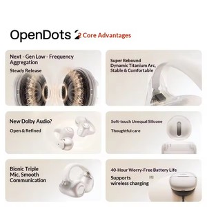 หูฟังแบบหนีบ SHOKZ OpenDots 2 ระบบเสียง Dolby Audio ไฟ LED แสดงสถานะแบตเตอรี่ ระบบตัดเสียงรบกวน ANC กันน้ำระดับ IPX5 ไฟฉายในตัว เหมาะสำหรับออกกำลังกาย วิ่ง หูฟังบลูทูธ 6.1 - Product Image 4