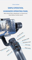 KAZHI Stabilisateur de Cardan Pliable Smart Handheld F10pro 3 Axes Mobile Phone Selfie Stick Flexible Professional Face Tracking