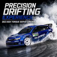 HNR H9804SR Voiture RC Brushless 1/10 4x4 pour Course sur Route et Drift, avec ESC, Haute Vitesse, Télécommandée, Expert en Résine et Métal, Prête à Rouler (RTR)