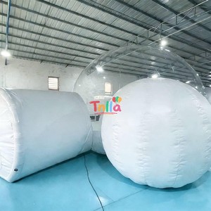 Carpa Burbuja Inflable Transparente de PVC Personalizada de Fábrica, 5m, con Diseño de Cielo Estrellado, para <span class=keywords><strong>Hotel</strong></span>, Camping, Uso en Exteriores, con Accesorio de Soplador, para la Playa - Product Image 3