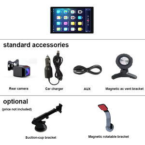 Monitor Multimedia GPS Portátil de 8'' con Carplay, Android Auto y Apple Auto, Bluetooth, Manos Libres, Pantalla Táctil Estéreo, Asistencia de Reversa para Autos - Product Image 6