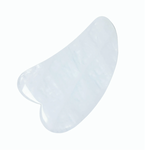 Produit de massage Gua Sha en cristal blanc naturel de grande taille pour le corps - Product Image 1