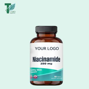 Tablet Niacinamide 250mg Vitamin B3 Suplemen Diet Label Pribadi OEM/ODM 100 Tablet untuk Mendukung Kesehatan Kulit - Product Image 1