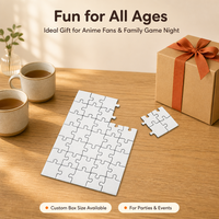 Puzzles Anime de Haute Qualité 500 Pièces pour Enfants, Boîte de Jeu Personnalisée, Jouet Éducatif Photo, Sublimation Blanche, 500 Pièces