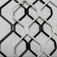 Grille de sécurité antivol en aluminium à motif de diamant