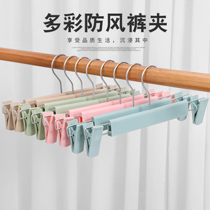 Clip para pantalones de plástico antideslizante, extensible, tipo gancho rectangular, organizador de ropa, clips de almacenamiento duraderos para uso doméstico - Product Image 1