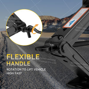 Низкопрофильный небольшой автомобильный домкрат 1,5 тонн Инструменты Складная длинная ручка кривошипно-качалка автомобильный ножничный домкрат - Product Image 4
