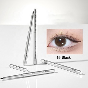 Crayon <span class=keywords><strong>Eyeliner</strong></span> Gel <span class=keywords><strong>noir</strong></span> lisse de haute qualité de marque privée <span class=keywords><strong>Eyeliner</strong></span> à paillettes argentées naturelles imperméables et durables - Product Image 3