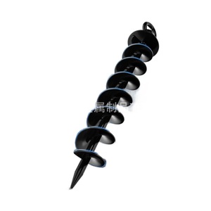 Spiral Ground Anchor Bolt 15-Inch Carbon Steel Heavy Duty For <b>Trampoline</b> Swing Set Tent Anchoring - Product Image 1