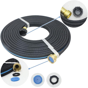 100FT Drip Mangueira Economize Água Conectores De Metal Sólido <span class=keywords><strong>Soaker</strong></span> Mangueira para Jardim - Product Image 1
