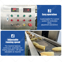 Ligne de production automatique de cornets de glace croustillants HNOC, machine à fabriquer des cornets en gaufrettes sucrées