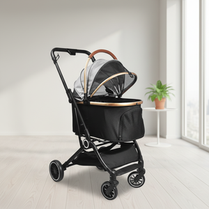 <span class=keywords><strong>2026</strong></span> उच्च गुणवत्ता तह चार पहिया हल्के पेट ट्रॉली वाहक कप धारक के साथ कप धारक - Product Image 4