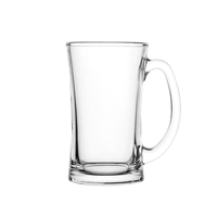 Tasses à café et bière avec poignée, esthétiques, grande taille, logo personnalisé, OEM ODM, ensemble de 6 tasses en verre, verres à eau