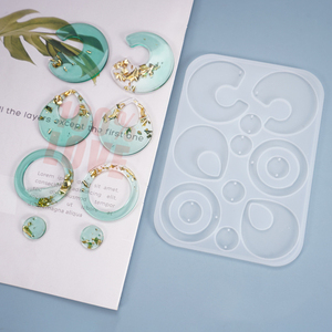 INTODIY cristal goutte <span class=keywords><strong>moule</strong></span> pendentif boucles d'oreilles <span class=keywords><strong>bijoux</strong></span> faits maison ornements <span class=keywords><strong>moule</strong></span> irrégulier en <span class=keywords><strong>Silicone</strong></span> - Product Image 1