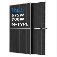 Panneaux solaires Trina 660W 670W 690W 695W 700W au prix le plus bas pour système d'énergie solaire domestique