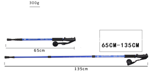 <span class=keywords><strong>Bastones</strong></span> de senderismo de aluminio nórdico, <span class=keywords><strong>bastones</strong></span> telescópicos para exteriores para campamento de esquí, senderismo y caminar, bastón de muletas - Product Image 6