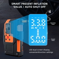 New Arrival Tire Inflator Portable Air Compressor with Jump Starter Multi-purpose 12V Digital Tire Inflator for Car Bike Ball