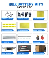 Kit de Caja Móvil para Baterías de 51.2V con Ruedas para Celdas LFP de 16S 280Ah 314Ah, Estuche Inteligente DIY, Disponible en Almacén Local de la UE
