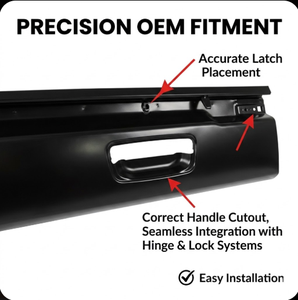 Puerta Trasera Central de Alta Calidad con Orificios para Toyota Hilux <span class=keywords><strong>Vigo</strong></span> 2005-2012, Cabina Simple, Piezas de Carrocería - Product Image 2