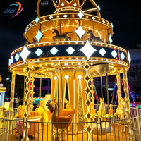 Atracción de Feria: Carrusel de Caballos Personalizado para Exteriores, Equipo de Parque de Atracciones para Niños, Carrusel en Venta