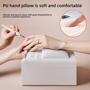 Großhandel Neue 2-in-1-UV-LED-Nagellampe aus Kunststoff mit PU-Hand kissen Schnellt rocknende Funktion Große Kapazität 60-teilige LED-Perlen Nagel trockner - Product Image 6