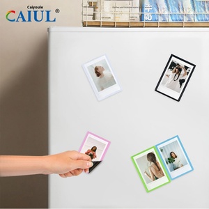 Mini 3 pollici cornice magnetica piccolo portafoglio dimensioni 2.5x3.5 porta foto per frigo con immagine magnetica tascabile per frigorifero - Product Image 3