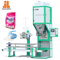 Machine d'emballage de détergent industrielle semi-automatique 25kg de poudre à laver en vrac granules ensacheuse de remplissage pour le plastique PLC